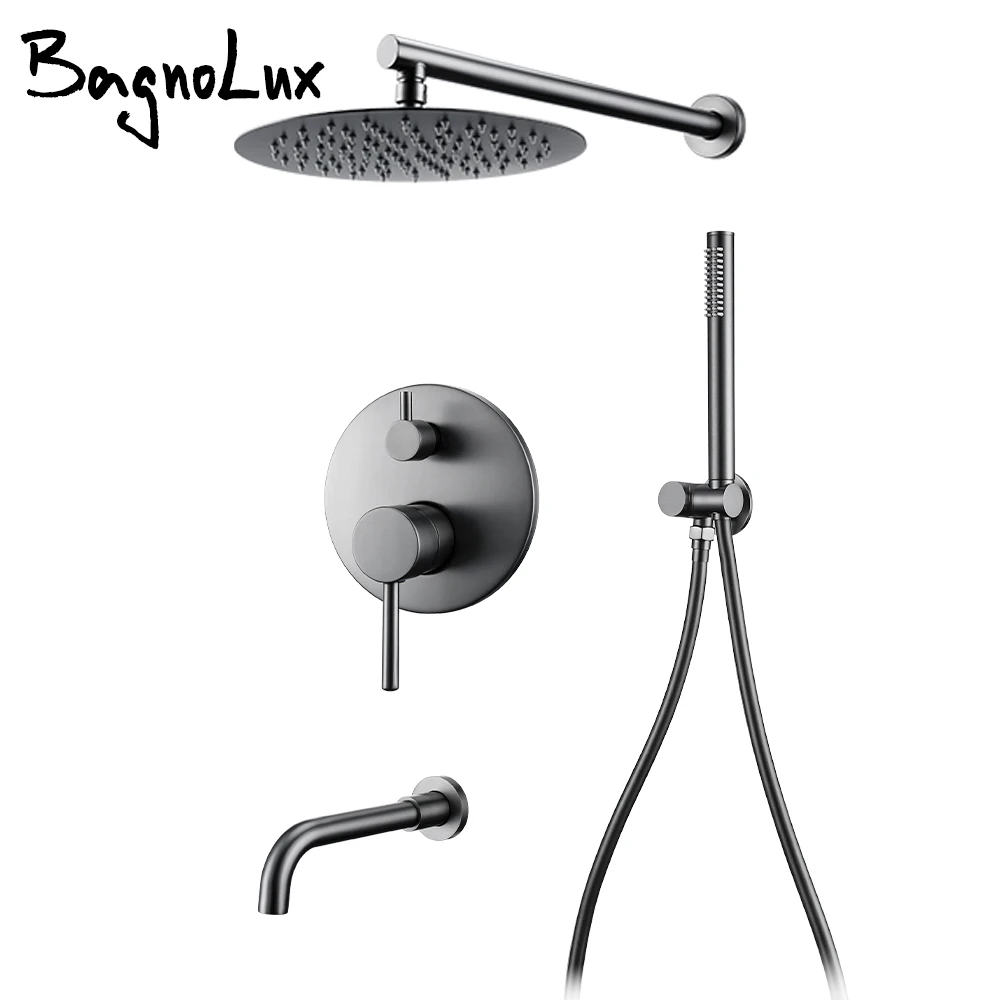 Bagnolux Gun серый латунный Смеситель для горячей и холодной воды с одной ручкой