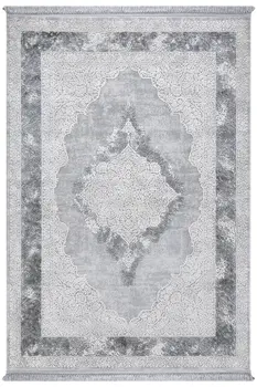 

Quantity Surveying Grande 3 'x 10' Viscose Beige/Gray Runner Rug