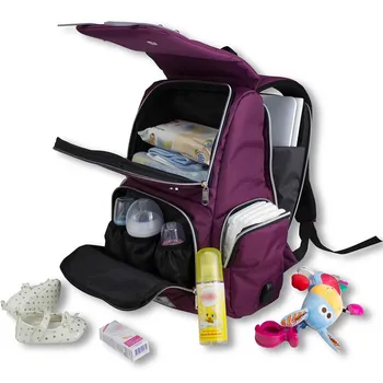 

Diaper Bag Multifunctional Baby Mother Mom Travel Smart Handbag USB Apparatus Powerbank Waterproof Backpack Casual Big