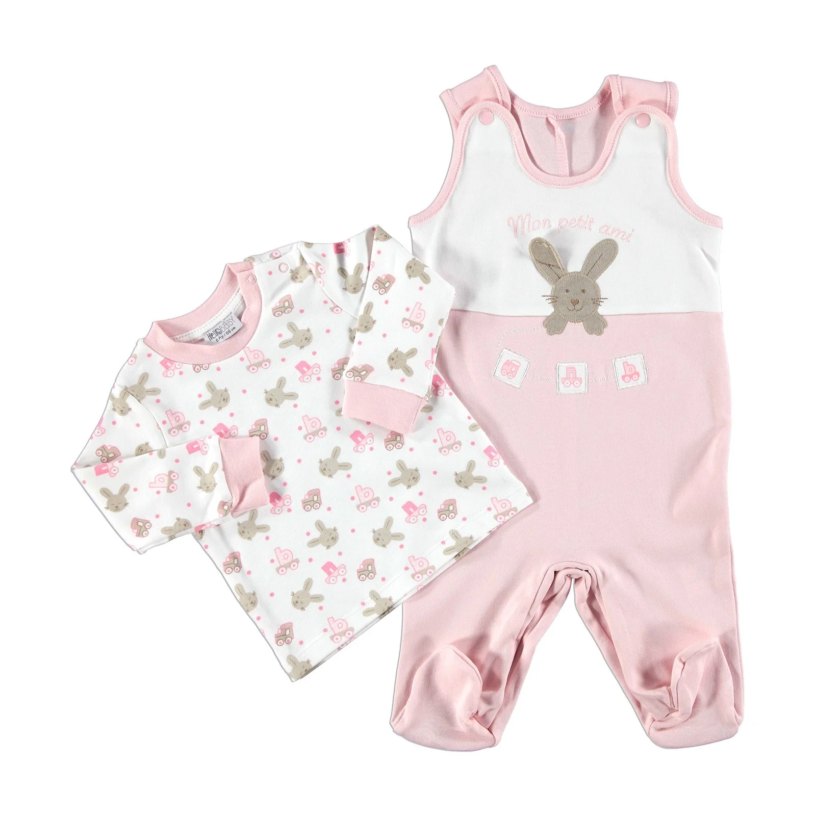 Ebebek HelloBaby/Детский комбинезон с кроликом комплект толстовкой |