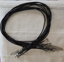 YuenZ-cordón de cuero trenzado ajustable para fabricación de joyas, cordón colorido de 1,5mm, negro y marrón, 19cm, 41cm, DIY, 10 Uds.