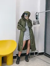 Gabardina larga informal de manga larga para mujer, abrigo informal con diseño de lujo para primavera y otoño