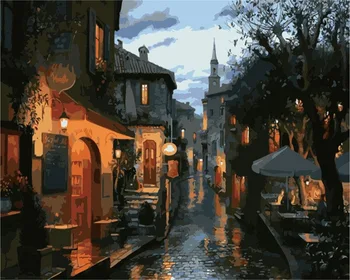 

Painting by Numbers Premium: Evening Street
