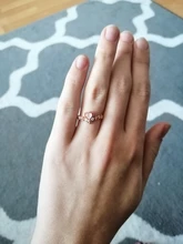 Anillo de flor de cristal exquisito, joyería de moda con carácter, anillo de apertura hembra versátil de amor dulce