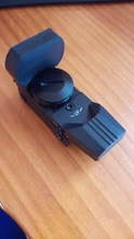 Mira telescópica de 20mm para rifle, óptica de caza, reflejo holográfico de punto rojo, mira Táctica de 4 retículas, mira de colimador