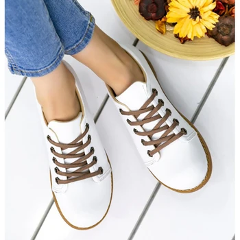 

Beliniya White Skin Oxford Shoes