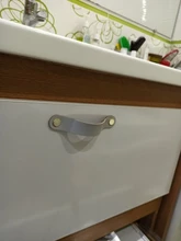 Tiradores de tocador de cuero para armario, asa suave de puerta, modernos, negros, para cocina y mobiliario