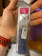 Acrílico Gel UV brillante dibujo pinceles para pintar herramientas para manicura Set manija de cristal flor grabada plumas herramientas de decoración de uñas