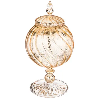 

Vase decorative "cndy bar" color: Antique Gold