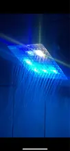 2020 New LED Rainfall Shower Head Square Shower Head Automatically RGB Color-Changing