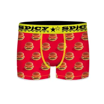 

SPICY BOXER briefs printed fabrics in various Colour microfiber inserts for men