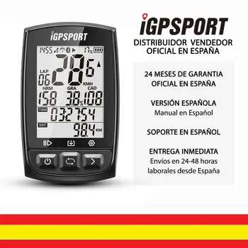 

IGPSPORT iGS50E (Spanish Version)-GPS cycle computer bicycle bike. Data Recorder and routes. 2,2 ". Sensor ANT +. Bluetooth.