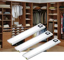 

10/6 LED Induction Under Cabinet Light Motion Sensor Closet Night Lamp Battery Powered Magnetic Strip Light For Kitchen Wardrobe