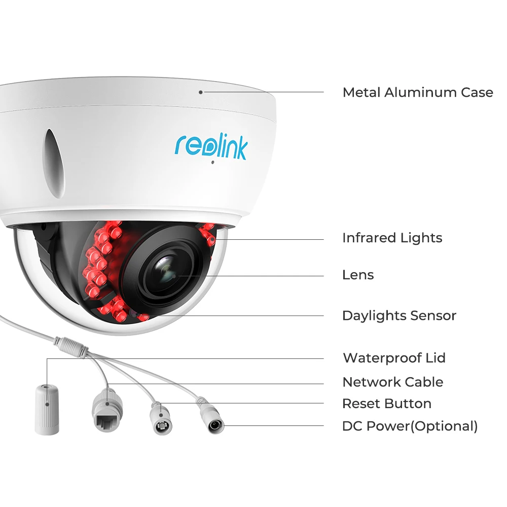 Reolink 4K PoE 8MP IP  ī޶, 5X   ΰ  ڵ , IK10  ߿  ī޶ P435