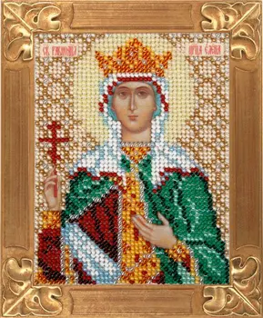 

Set for embroidery with beads helicopter art. В708 "Holy Queen Elena" 10x13