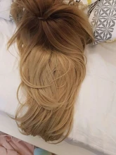 JONRENAU-Peluca de cabello sintético con flequillo para mujer, pelo largo de onda Natural resistente al calor, color rubio medio, no brillante