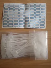 100 Uds fácil Mark 4*150mm sujetacables de Nylon etiqueta etiquetas de plástico lazo lazos marcadores de Cable Etiqueta de auto-bloqueo tirantes