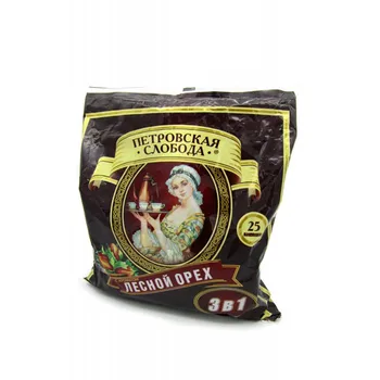 

Coffee Petrovskaya Sloboda "forest nut", 3 in 1, 25 bags