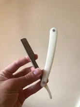 Afeitadora Manual profesional de borde recto, maquinilla de afeitar afilada de acero inoxidable, afeitadora plegable con cuchilla, herramienta de afeitar recta