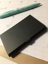 Funda de tarjeta de negocios creativa de acero inoxidable, caja de Metal de aluminio, billetera de identificación de crédito, 1 Uds.