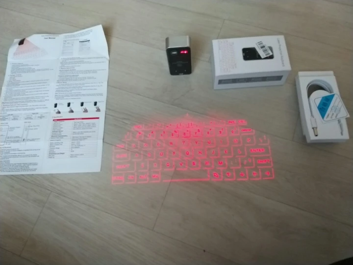 Bluetooth Wireless Laser Keyboard photo review