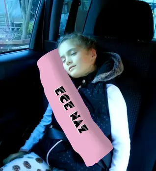 

Personalized Pink Child Seat Belt Pad Safe Comfortable Personalized Name Options Reliable Quality Casual