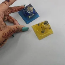 Molde de silicona para manualidades, pirámide transparente, resina decorativa, manualidades fabricación de joyas, molde de resina para joyería