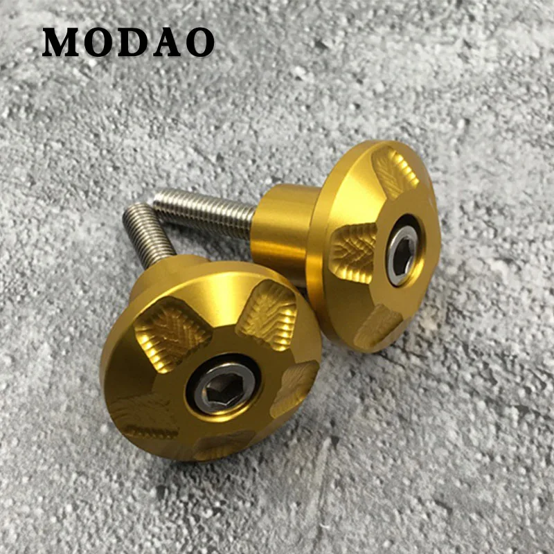 Для SYM CRUISYM150 180 300 JOYMAX Z300 CNC аксессуары для мотоциклов переднее крыло Рамка слайдер винт болт защита вилки 6 мм - Цвет: Gold
