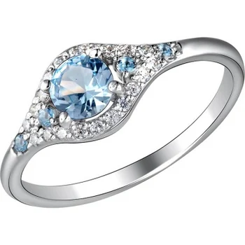 

Esthete ring with Topaz and cubic zirconia