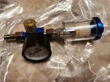 pistola de pintura, manómetro de regulador de aire + herramienta de filtro de trampa de agua en línea + adaptador JP/EU/US, herramientas neumáticas, accesorios para aerografo