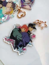 FANGQINGMAO-llavero personalizado de acrílico, charm, transparente, de plástico epoxi, transparente