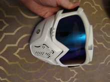 Máscara de esquí para hombre y mujer, gafas de seguridad con filtro para la boca a prueba de viento y de Motocross