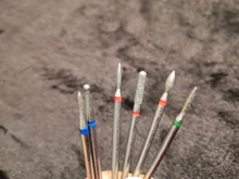 Juego de brocas de diamante para uñas, cortadores de manicura, piedra de cerámica de silicona, fresa eléctrica para máquina de manicura y pedicura, 6/7