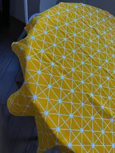 Round Tablecloth Cover Linen Christmas-Tree-Pattern Washable Nordic Cotton Stripe 