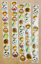 Pegatinas de dibujos animados de animales para niños 50 uds/wad, pegatina de juguetes clásicos, pegatina de recompensa para profesores de escuela, patrón de diseños de varios estilos