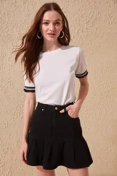 

Trendyol Pleated Denim Skirt TWOSS20ET0069