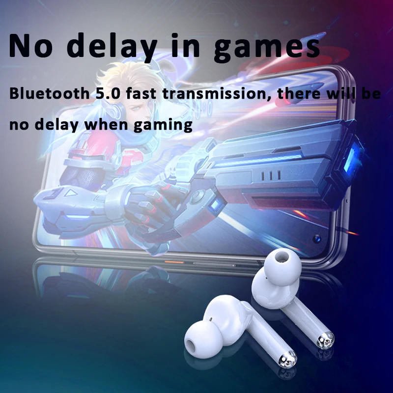 TWS Bluetooth Headphones Bluetooth Earphones Wireless Gaming Headset Hifi Sound Earbuds with Microphone for xiaomi iphone phone