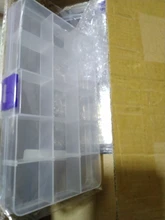 Caja de herramientas de plástico con 15 ranuras para joyería, organizador artesanal, estuche de transporte, cuentas de almacenamiento, F2414