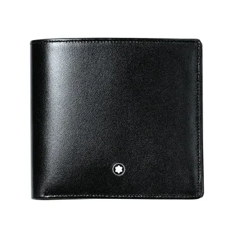 

MONTBLANC 7163 WALLETS 2 SECTORS 8 C/C LEATHER BLACK LINE Meisterstück