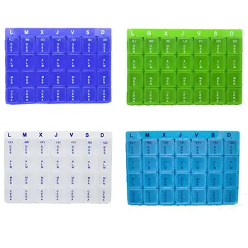 

Pillbox organizer medicine box TABLET weekly pillbox 7X4 compartments