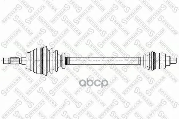 158 1034-Sx_привод Правый! 761mm Со Смазкой Dacia Logan 1.4-1.6i 04 Stellox 1581034sx Stellox арт. 1581034SX