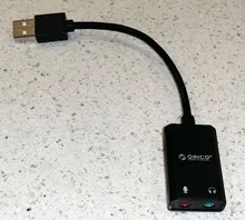 Microphone Sound-Card ORICO Output-Volume Windows External 3-Port USB with Adjustable