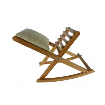 

Footrest wood folding honey color with padded clear. Measurements: 58x30 cm.