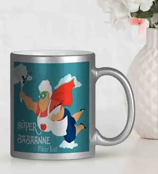 

Personalized Mother 'S Day Themed Silver Gilt Mug Cup GU12