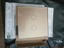 Glass-Panel Wall-Touch-Switch Livolo 2-Gang Crystal White for VL-C7-C2-11 