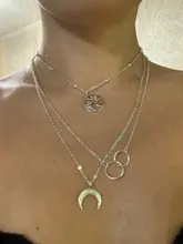 Collares con colgante de oro multicapa para mujer, collares gargantilla Punk, palabras de moda, regalo de fiesta, joyería, Nuevos Bohemios, 2021