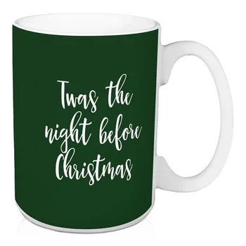 

Twas the Night Before Christmas Coffee Mug Personalized Letters Coffee Mug Christmas Gifts for Her 11 Ounce Home Drinking Cup