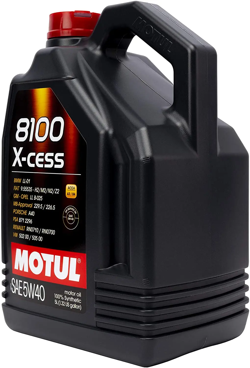 Motul Engine Oil 8100 X-cess 5w40 5 Litre Container, Petrol And