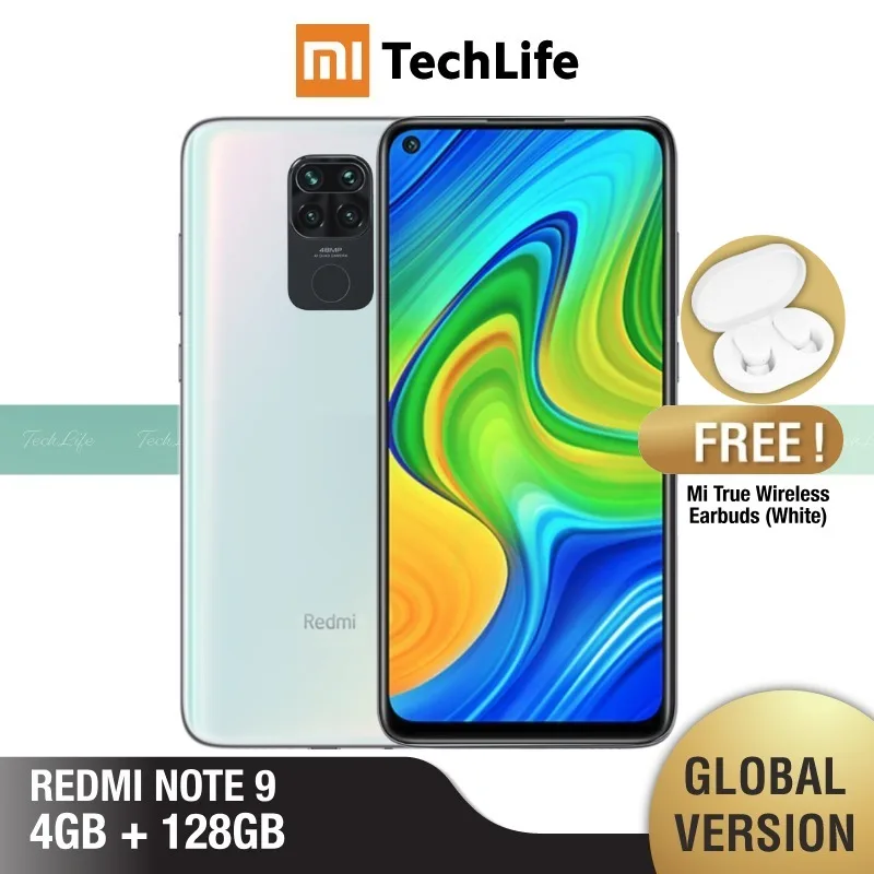 

Global Version Xiaomi Redmi Note 9 4GB RAM 128GB ROM (Brand New / Sealed) redminote9, note9, Smartphone mobile