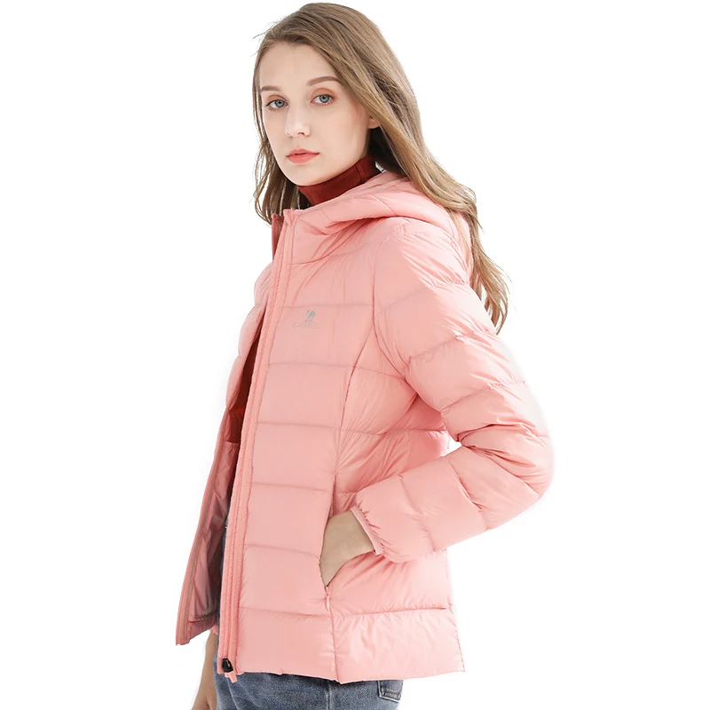 Down Jackets GOLDEN CAMEL Jacket for Women and Men Waterproof Outdoor Warm Duck Down Jacket Hooded Men's Coat Lightweight Windbreakers